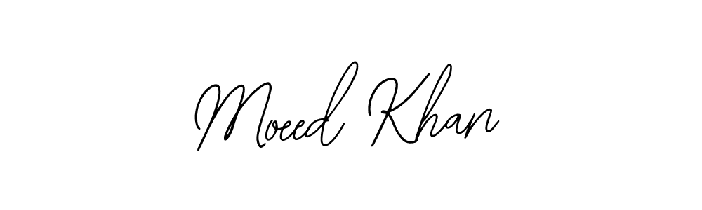 How to make Moeed Khan name signature. Use Bearetta-2O07w style for creating short signs online. This is the latest handwritten sign. Moeed Khan signature style 12 images and pictures png