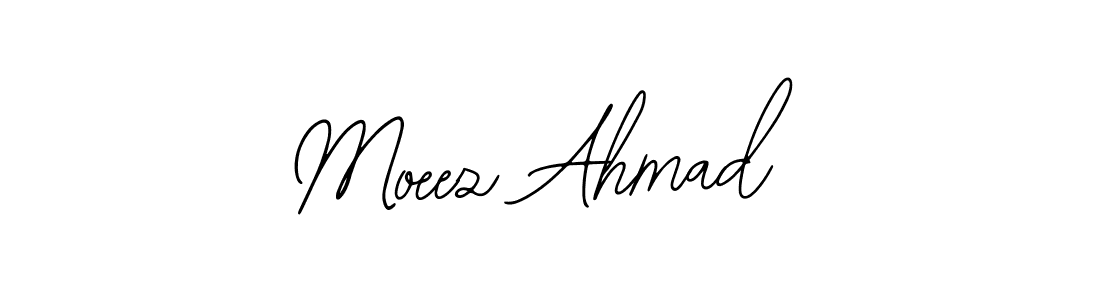 Create a beautiful signature design for name Moeez Ahmad. With this signature (Bearetta-2O07w) fonts, you can make a handwritten signature for free. Moeez Ahmad signature style 12 images and pictures png