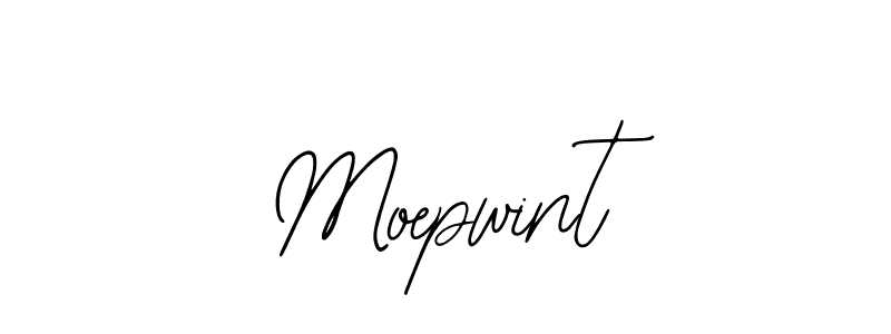 How to make Moepwint signature? Bearetta-2O07w is a professional autograph style. Create handwritten signature for Moepwint name. Moepwint signature style 12 images and pictures png