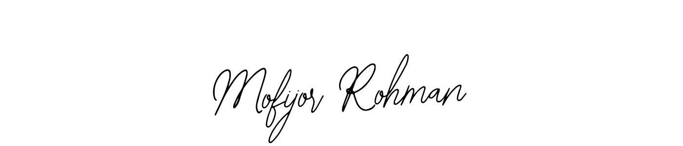 Use a signature maker to create a handwritten signature online. With this signature software, you can design (Bearetta-2O07w) your own signature for name Mofijor Rohman. Mofijor Rohman signature style 12 images and pictures png