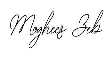 Looking for an artistic signature for Moghees Zeb? The Bearetta-2O07w calligraphy style gives a sophisticated flow suitable for business cards and emails. Moghees Zeb signature style 12 images and pictures png