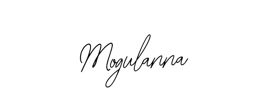 How to make Mogulanna name signature. Use Bearetta-2O07w style for creating short signs online. This is the latest handwritten sign. Mogulanna signature style 12 images and pictures png