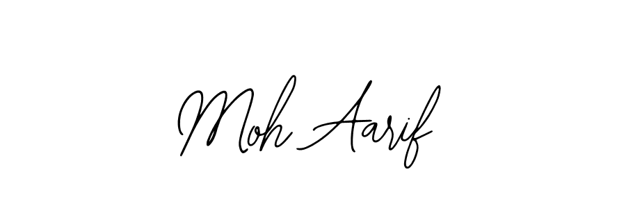 Use a signature maker to create a handwritten signature online. With this signature software, you can design (Bearetta-2O07w) your own signature for name Moh Aarif. Moh Aarif signature style 12 images and pictures png