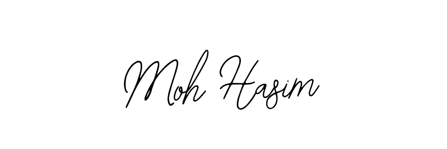 You should practise on your own different ways (Bearetta-2O07w) to write your name (Moh Hasim) in signature. don't let someone else do it for you. Moh Hasim signature style 12 images and pictures png