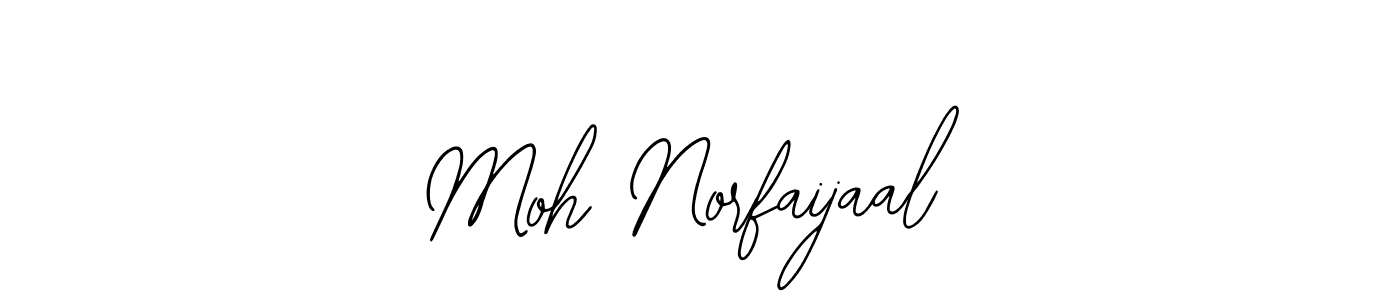 Use a signature maker to create a handwritten signature online. With this signature software, you can design (Bearetta-2O07w) your own signature for name Moh Norfaijaal. Moh Norfaijaal signature style 12 images and pictures png