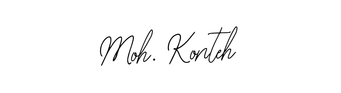 How to make Moh. Konteh name signature. Use Bearetta-2O07w style for creating short signs online. This is the latest handwritten sign. Moh. Konteh signature style 12 images and pictures png