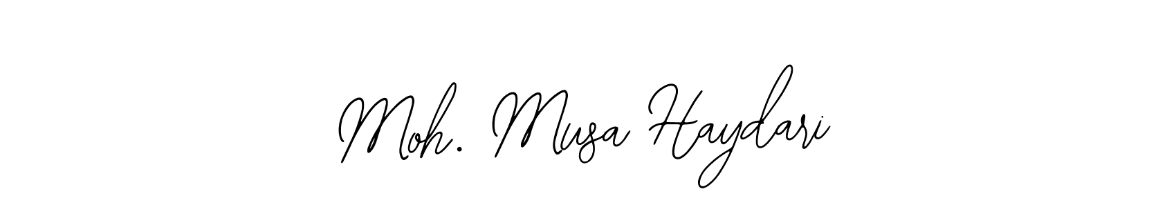 Design your own signature with our free online signature maker. With this signature software, you can create a handwritten (Bearetta-2O07w) signature for name Moh. Musa Haydari. Moh. Musa Haydari signature style 12 images and pictures png