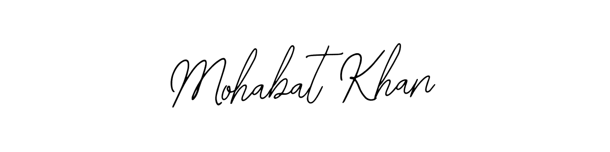 Bearetta-2O07w is a professional signature style that is perfect for those who want to add a touch of class to their signature. It is also a great choice for those who want to make their signature more unique. Get Mohabat Khan name to fancy signature for free. Mohabat Khan signature style 12 images and pictures png