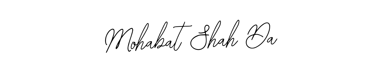 Also You can easily find your signature by using the search form. We will create Mohabat Shah Da name handwritten signature images for you free of cost using Bearetta-2O07w sign style. Mohabat Shah Da signature style 12 images and pictures png