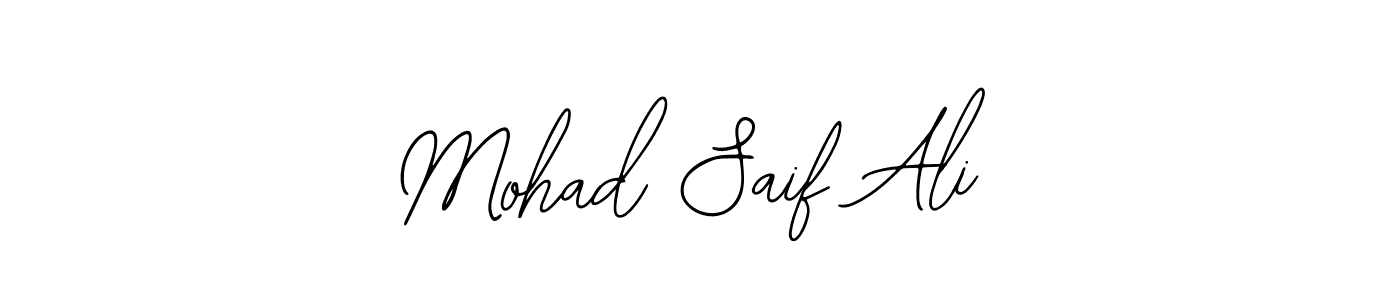 It looks lik you need a new signature style for name Mohad Saif Ali. Design unique handwritten (Bearetta-2O07w) signature with our free signature maker in just a few clicks. Mohad Saif Ali signature style 12 images and pictures png