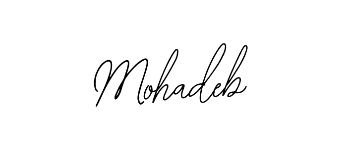 How to make Mohadeb name signature. Use Bearetta-2O07w style for creating short signs online. This is the latest handwritten sign. Mohadeb signature style 12 images and pictures png