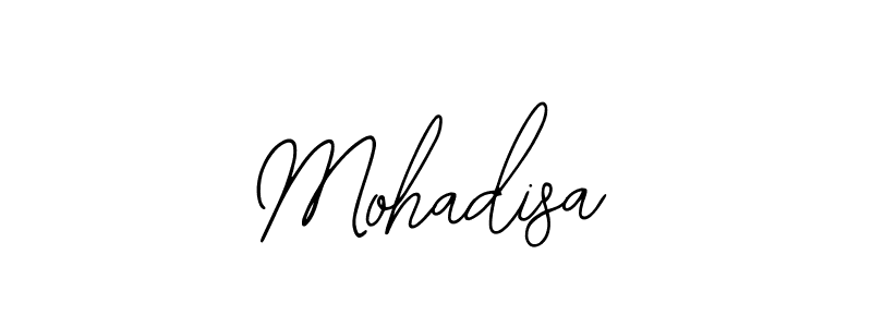 Bearetta-2O07w is a professional signature style that is perfect for those who want to add a touch of class to their signature. It is also a great choice for those who want to make their signature more unique. Get Mohadisa name to fancy signature for free. Mohadisa signature style 12 images and pictures png