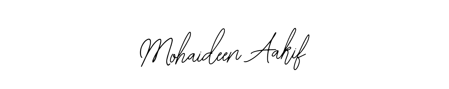 This is the best signature style for the Mohaideen Aakif name. Also you like these signature font (Bearetta-2O07w). Mix name signature. Mohaideen Aakif signature style 12 images and pictures png