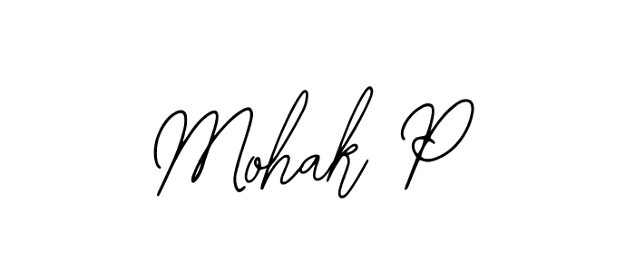 if you are searching for the best signature style for your name Mohak P. so please give up your signature search. here we have designed multiple signature styles  using Bearetta-2O07w. Mohak P signature style 12 images and pictures png