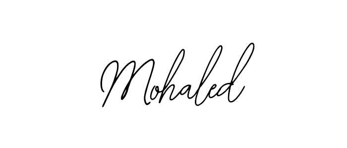Use a signature maker to create a handwritten signature online. With this signature software, you can design (Bearetta-2O07w) your own signature for name Mohaled. Mohaled signature style 12 images and pictures png