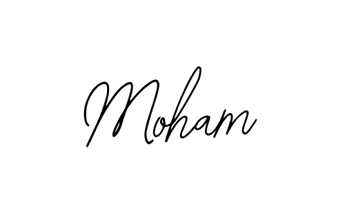 You should practise on your own different ways (Bearetta-2O07w) to write your name (Moham) in signature. don't let someone else do it for you. Moham signature style 12 images and pictures png