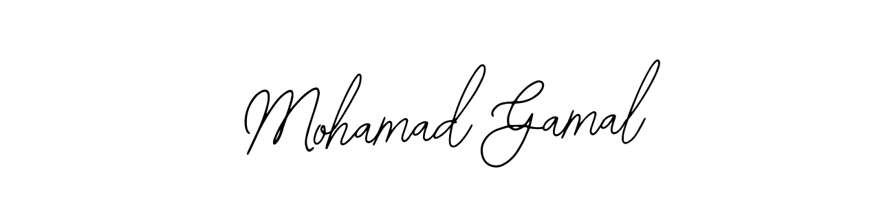 Similarly Bearetta-2O07w is the best handwritten signature design. Signature creator online .You can use it as an online autograph creator for name Mohamad Gamal. Mohamad Gamal signature style 12 images and pictures png