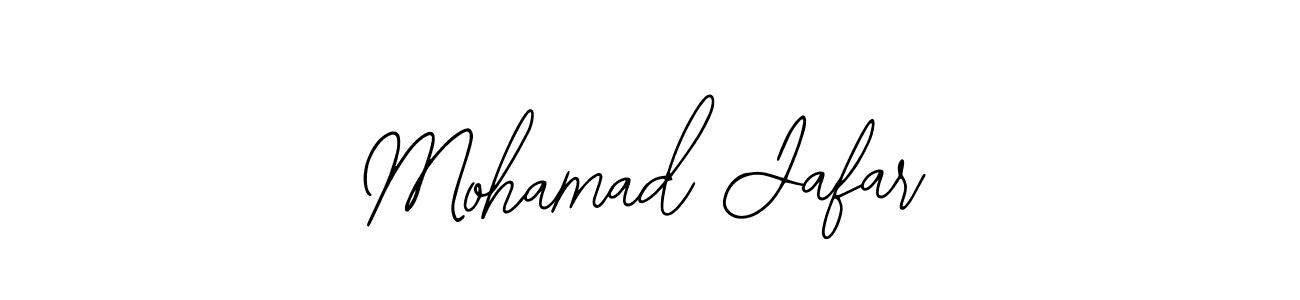 The best way (Bearetta-2O07w) to make a short signature is to pick only two or three words in your name. The name Mohamad Jafar include a total of six letters. For converting this name. Mohamad Jafar signature style 12 images and pictures png