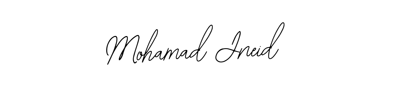 if you are searching for the best signature style for your name Mohamad Jneid. so please give up your signature search. here we have designed multiple signature styles  using Bearetta-2O07w. Mohamad Jneid signature style 12 images and pictures png