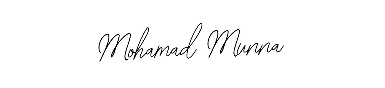 Design your own signature with our free online signature maker. With this signature software, you can create a handwritten (Bearetta-2O07w) signature for name Mohamad Munna. Mohamad Munna signature style 12 images and pictures png