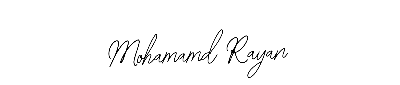 Similarly Bearetta-2O07w is the best handwritten signature design. Signature creator online .You can use it as an online autograph creator for name Mohamamd Rayan. Mohamamd Rayan signature style 12 images and pictures png