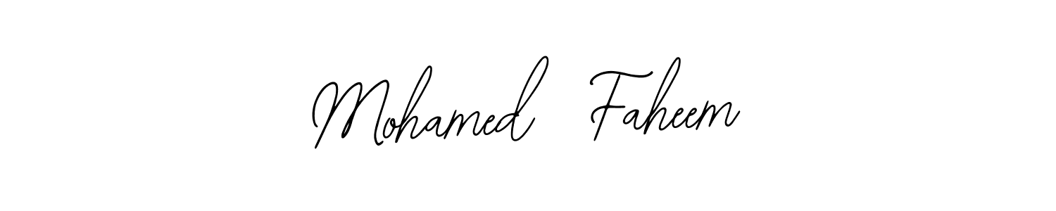 How to make Mohamed  Faheem signature? Bearetta-2O07w is a professional autograph style. Create handwritten signature for Mohamed  Faheem name. Mohamed  Faheem signature style 12 images and pictures png