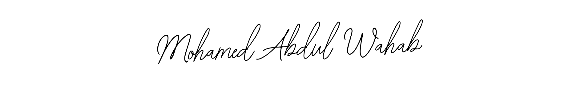 Best and Professional Signature Style for Mohamed Abdul Wahab. Bearetta-2O07w Best Signature Style Collection. Mohamed Abdul Wahab signature style 12 images and pictures png