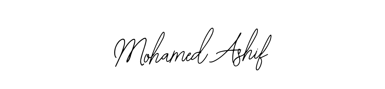 Make a short Mohamed Ashif signature style. Manage your documents anywhere anytime using Bearetta-2O07w. Create and add eSignatures, submit forms, share and send files easily. Mohamed Ashif signature style 12 images and pictures png