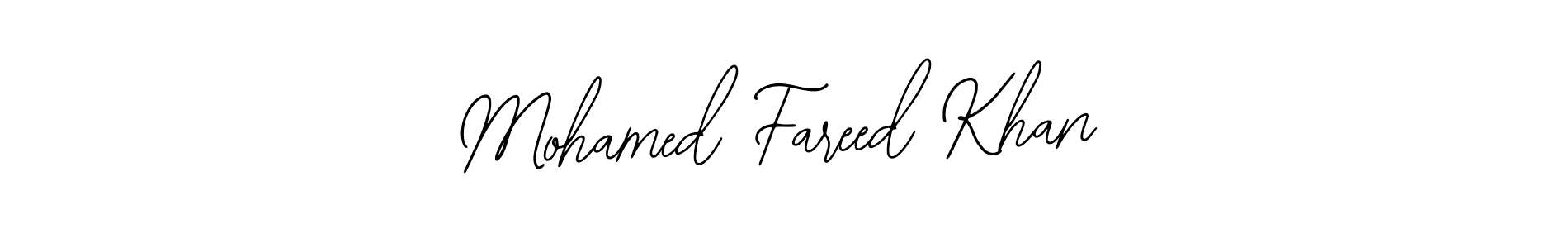 Make a beautiful signature design for name Mohamed Fareed Khan. With this signature (Bearetta-2O07w) style, you can create a handwritten signature for free. Mohamed Fareed Khan signature style 12 images and pictures png