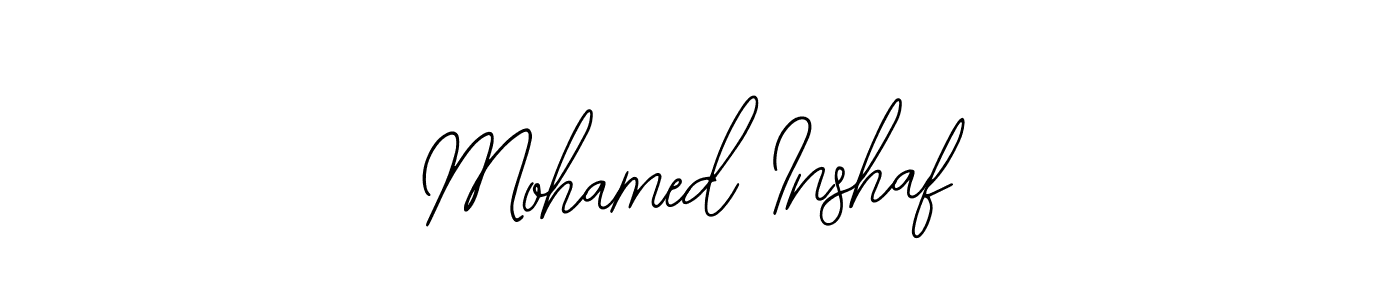 It looks lik you need a new signature style for name Mohamed Inshaf. Design unique handwritten (Bearetta-2O07w) signature with our free signature maker in just a few clicks. Mohamed Inshaf signature style 12 images and pictures png