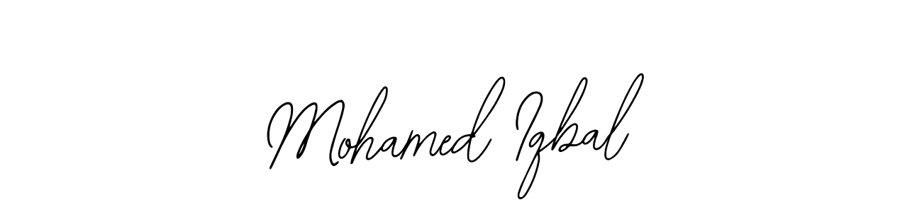 The best way (Bearetta-2O07w) to make a short signature is to pick only two or three words in your name. The name Mohamed Iqbal include a total of six letters. For converting this name. Mohamed Iqbal signature style 12 images and pictures png