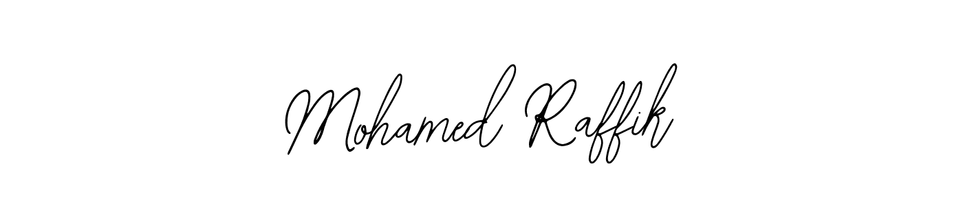The best way (Bearetta-2O07w) to make a short signature is to pick only two or three words in your name. The name Mohamed Raffik include a total of six letters. For converting this name. Mohamed Raffik signature style 12 images and pictures png