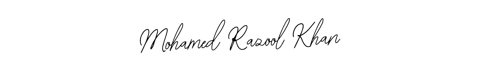 It looks lik you need a new signature style for name Mohamed Razool Khan. Design unique handwritten (Bearetta-2O07w) signature with our free signature maker in just a few clicks. Mohamed Razool Khan signature style 12 images and pictures png