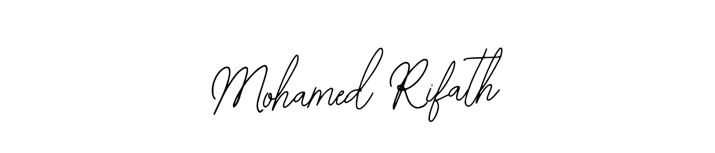 Use a signature maker to create a handwritten signature online. With this signature software, you can design (Bearetta-2O07w) your own signature for name Mohamed Rifath. Mohamed Rifath signature style 12 images and pictures png