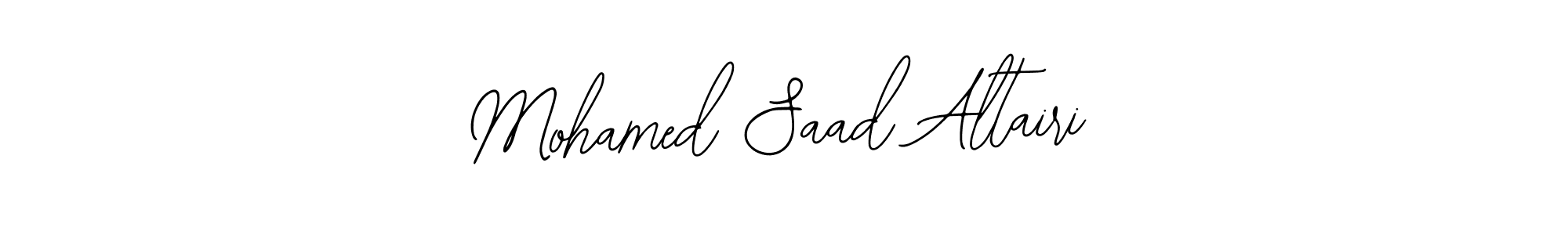 Use a signature maker to create a handwritten signature online. With this signature software, you can design (Bearetta-2O07w) your own signature for name Mohamed Saad Altairi. Mohamed Saad Altairi signature style 12 images and pictures png