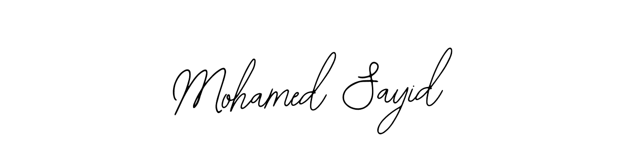 Design your own signature with our free online signature maker. With this signature software, you can create a handwritten (Bearetta-2O07w) signature for name Mohamed Sayid. Mohamed Sayid signature style 12 images and pictures png