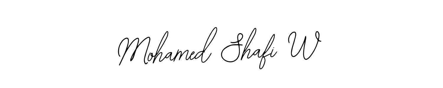 Mohamed Shafi W stylish signature style. Best Handwritten Sign (Bearetta-2O07w) for my name. Handwritten Signature Collection Ideas for my name Mohamed Shafi W. Mohamed Shafi W signature style 12 images and pictures png
