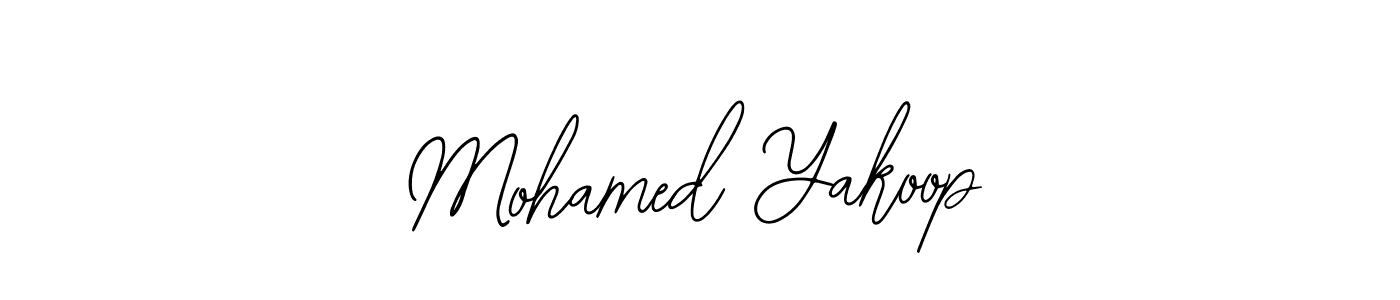 Similarly Bearetta-2O07w is the best handwritten signature design. Signature creator online .You can use it as an online autograph creator for name Mohamed Yakoop. Mohamed Yakoop signature style 12 images and pictures png