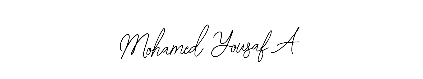 How to Draw Mohamed Yousaf A signature style? Bearetta-2O07w is a latest design signature styles for name Mohamed Yousaf A. Mohamed Yousaf A signature style 12 images and pictures png