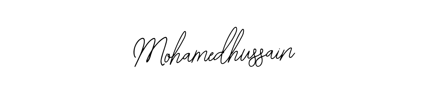 Make a beautiful signature design for name Mohamedhussain. With this signature (Bearetta-2O07w) style, you can create a handwritten signature for free. Mohamedhussain signature style 12 images and pictures png