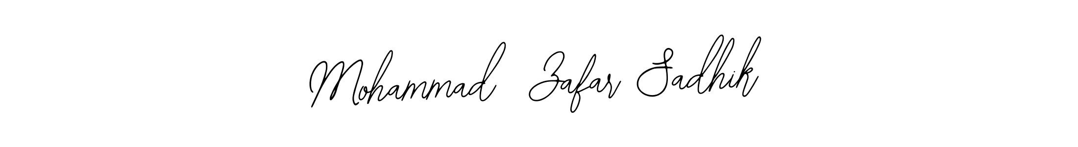 Create a beautiful signature design for name Mohammad  Zafar Sadhik. With this signature (Bearetta-2O07w) fonts, you can make a handwritten signature for free. Mohammad  Zafar Sadhik signature style 12 images and pictures png