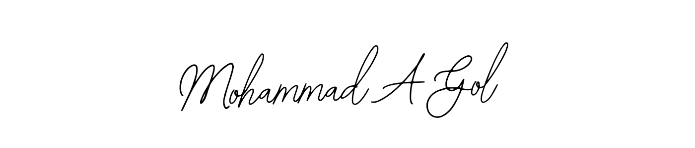 Create a beautiful signature design for name Mohammad A Gol. With this signature (Bearetta-2O07w) fonts, you can make a handwritten signature for free. Mohammad A Gol signature style 12 images and pictures png