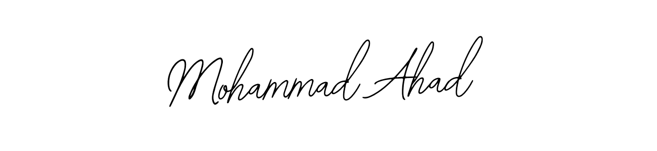 Design your own signature with our free online signature maker. With this signature software, you can create a handwritten (Bearetta-2O07w) signature for name Mohammad Ahad. Mohammad Ahad signature style 12 images and pictures png