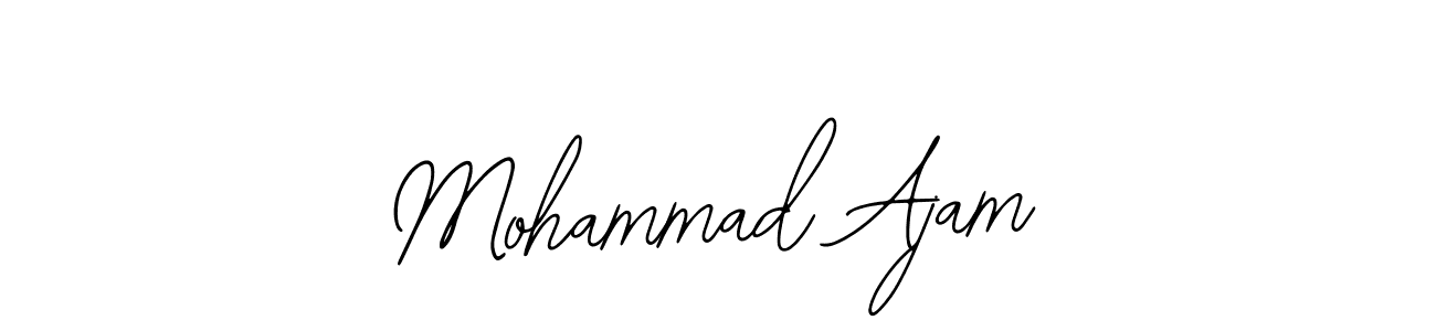 Use a signature maker to create a handwritten signature online. With this signature software, you can design (Bearetta-2O07w) your own signature for name Mohammad Ajam. Mohammad Ajam signature style 12 images and pictures png