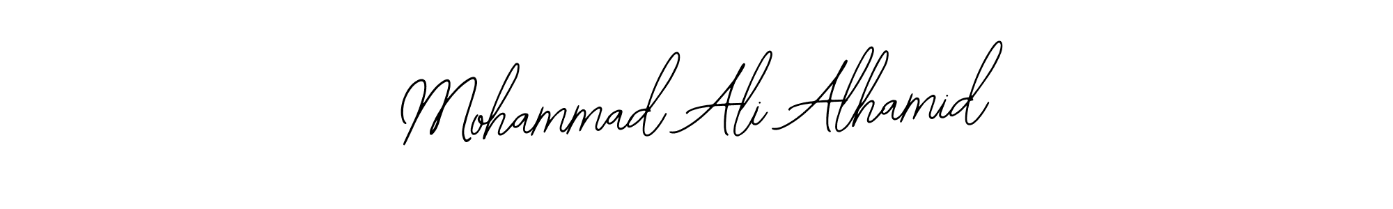 You should practise on your own different ways (Bearetta-2O07w) to write your name (Mohammad Ali Alhamid) in signature. don't let someone else do it for you. Mohammad Ali Alhamid signature style 12 images and pictures png