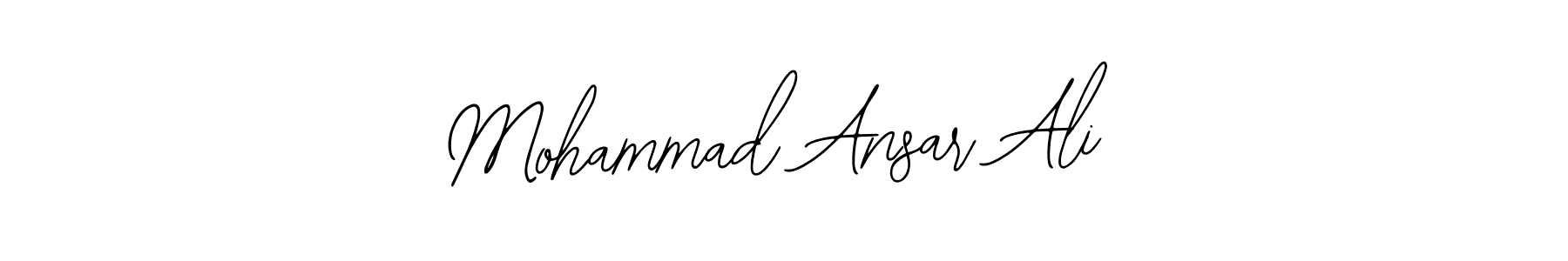 Use a signature maker to create a handwritten signature online. With this signature software, you can design (Bearetta-2O07w) your own signature for name Mohammad Ansar Ali. Mohammad Ansar Ali signature style 12 images and pictures png