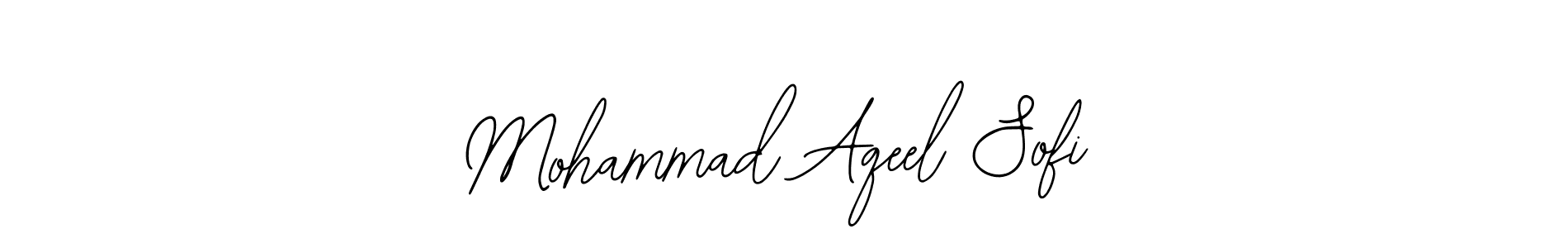 How to make Mohammad Aqeel Sofi name signature. Use Bearetta-2O07w style for creating short signs online. This is the latest handwritten sign. Mohammad Aqeel Sofi signature style 12 images and pictures png