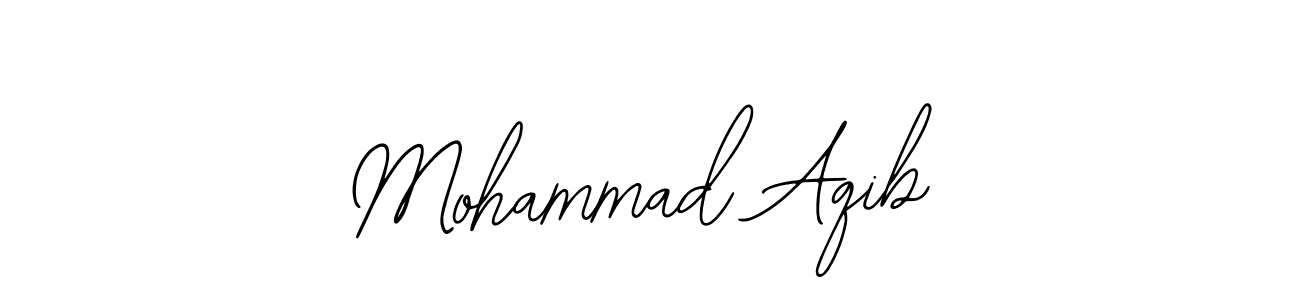 Use a signature maker to create a handwritten signature online. With this signature software, you can design (Bearetta-2O07w) your own signature for name Mohammad Aqib. Mohammad Aqib signature style 12 images and pictures png