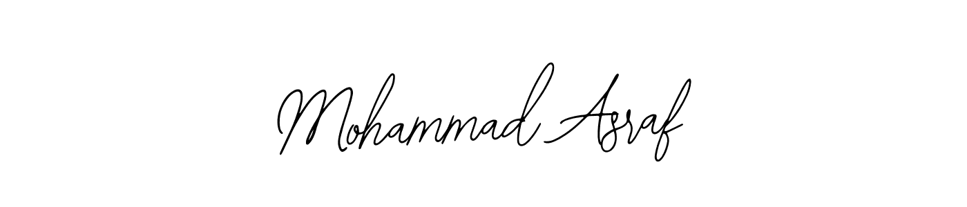 Bearetta-2O07w is a professional signature style that is perfect for those who want to add a touch of class to their signature. It is also a great choice for those who want to make their signature more unique. Get Mohammad Asraf name to fancy signature for free. Mohammad Asraf signature style 12 images and pictures png