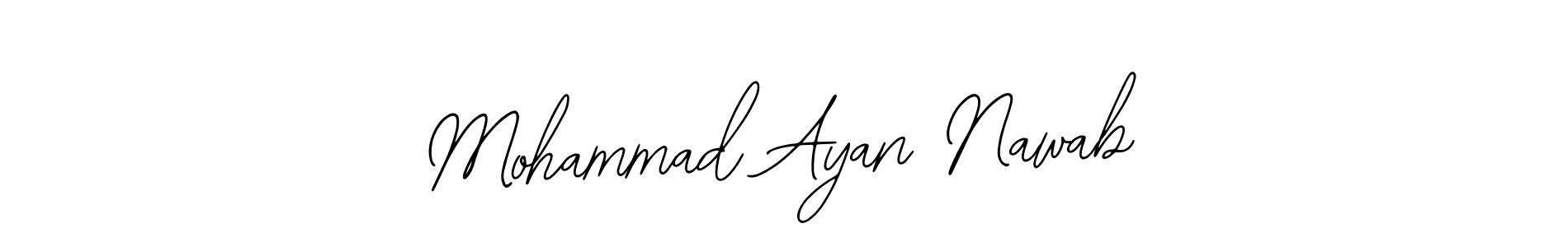 Design your own signature with our free online signature maker. With this signature software, you can create a handwritten (Bearetta-2O07w) signature for name Mohammad Ayan Nawab. Mohammad Ayan Nawab signature style 12 images and pictures png